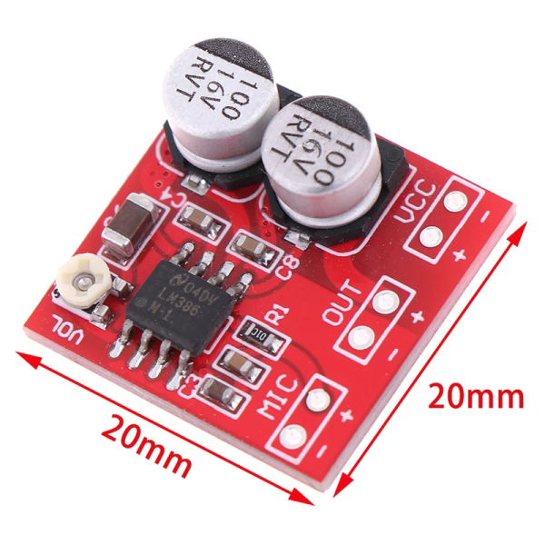 Mikrofon,Vorverstaerker,Elektronisch,Modul,Platine,regelbar,Elektronik