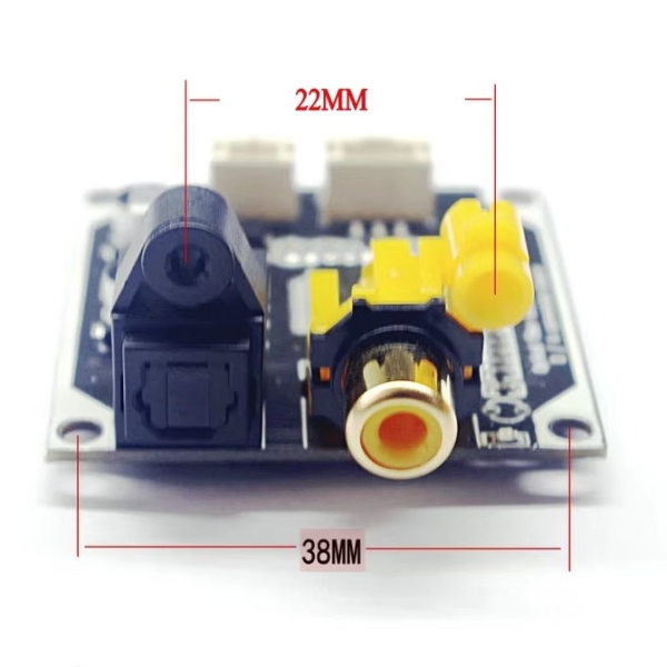 DAC,Modul,Platine,24,Bit,32,192,kHz,Selbstbau,Toslink,Koax,RSA,Cinch