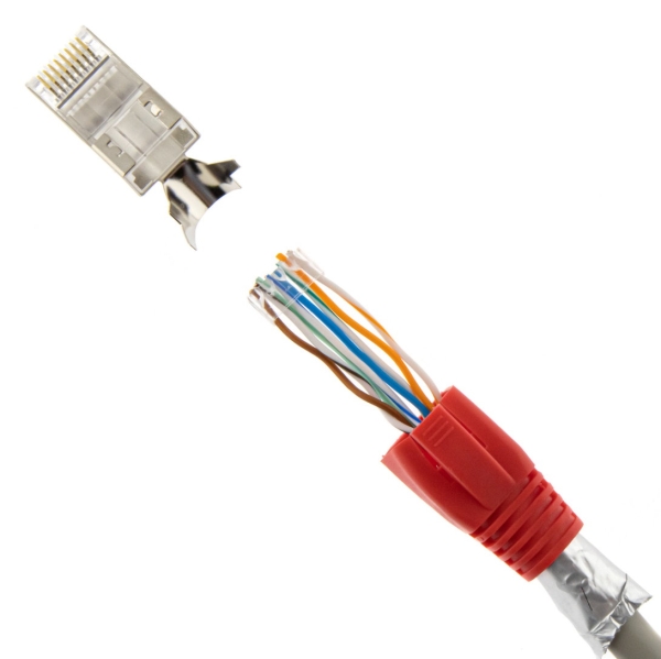 RJ45 Stecker rot