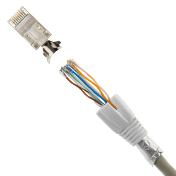 RJ45 Stecker weiss