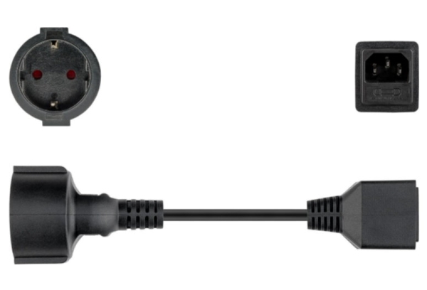 Schuko-Kaltgeräte-Adapter - USV - Sicherung