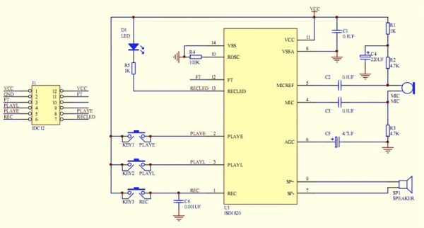 Sprachrecorder,Voicerecorder,Modul,elektronisch,Mikrofon,Aufzeichnung,Lautsprecher