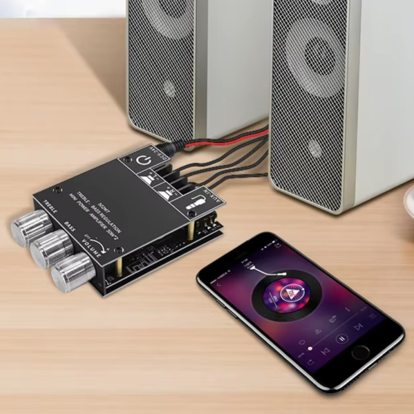 Verstärker,Amplifier,stereo,Modul,Bausatz,Bluetooth,AUX,HiFi,NF