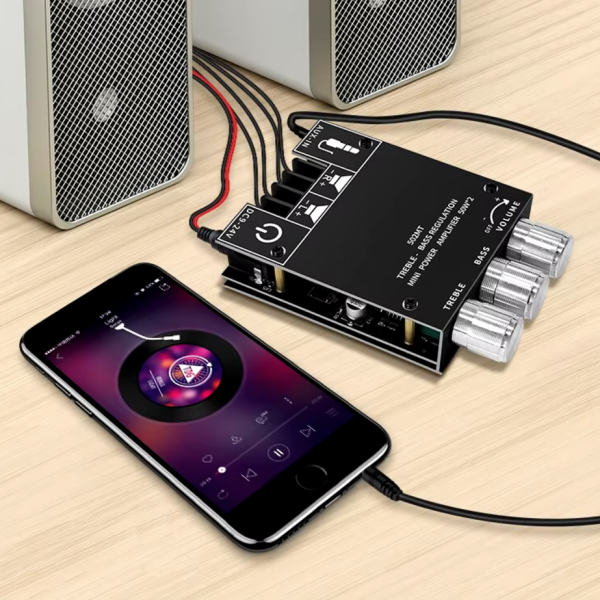 Verstärker,Amplifier,stereo,Modul,Bausatz,Bluetooth,AUX,HiFi,NF
