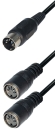 DIN Y-Kabel 1x Stecker - 2x Kupplung - 5-polig
