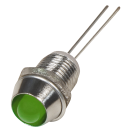 LED,Anzeige,Chrom,Einbau,Fassung,grün,8,mm