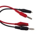 Messkabel,Bananenstecker,Krokodilklemme,Messleitung,Prüfspitze,Messgerät,Multimeter,rot,schwarz,isoliert