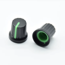 Potentiometer,Poti,Knopf,Drehknopf,Skalenknopf,Zeiger,Kunststoff,Steckachse,rot