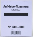 Aufklebenummern für Verlosung, Tombola