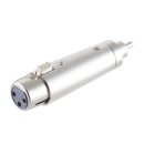 Adapter Cinch-Stecker auf XLR-Kupplung - Vollmetall