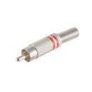 Cichstecker, lötbar, Metall, vergoldet, rot, silber