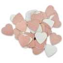 Konfetti,Herzen,Glitzer,Streuen,Hochzeit,Feier,rosa,silber,50
