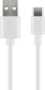 USB,Kabel,Ladekabel,Datenkabel,weiss,weiß,Goobay,USB-C,USB-A